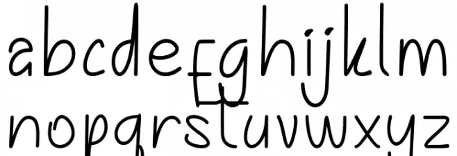 Magical Milky Caratteri MINUSCOLO