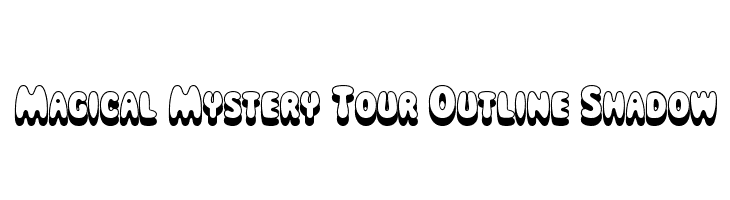 Magical Mystery Tour Outline Shadow  नि: शुल्क फ़ॉन्ट्स डाउनलोड