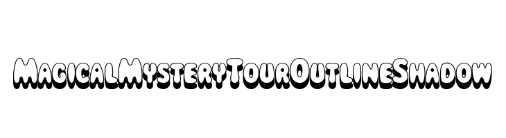 Magical Mystery Tour Outline Shadow  नि: शुल्क फ़ॉन्ट्स डाउनलोड