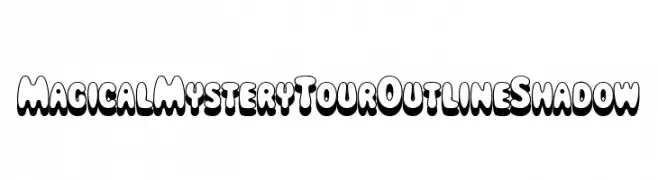 Magical Mystery Tour Outline Shadow  لخطوط تنزيل