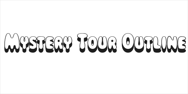 Magical Mystery Tour Outline Shadow Logo