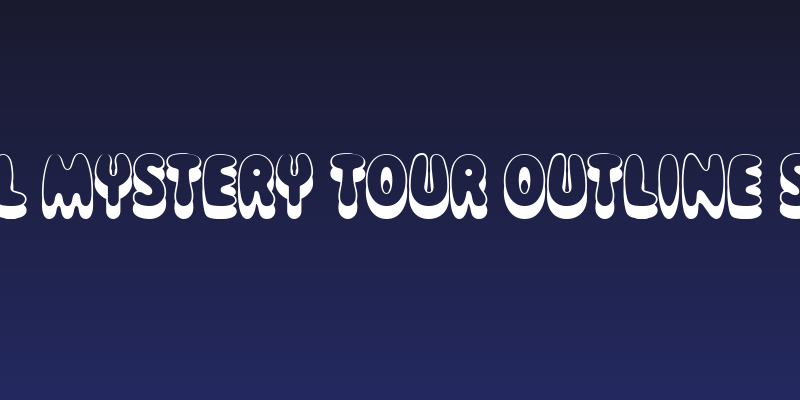 Magical Mystery Tour Outline Shadow Social Header