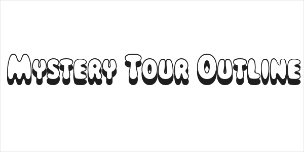 Magical Mystery Tour Outline Shadow Logo