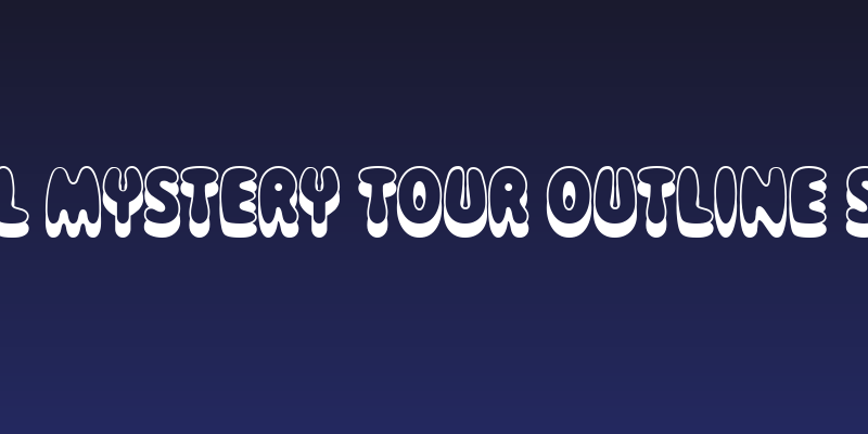 Magical Mystery Tour Outline Shadow Social Header