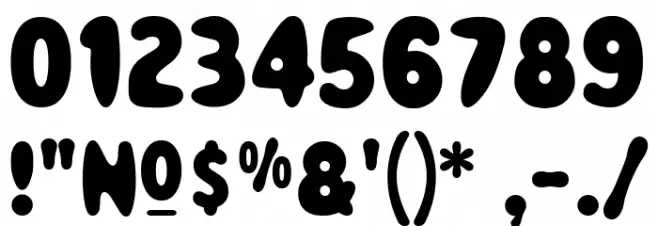 Magical Mystery Tour Font OTHER CHARS