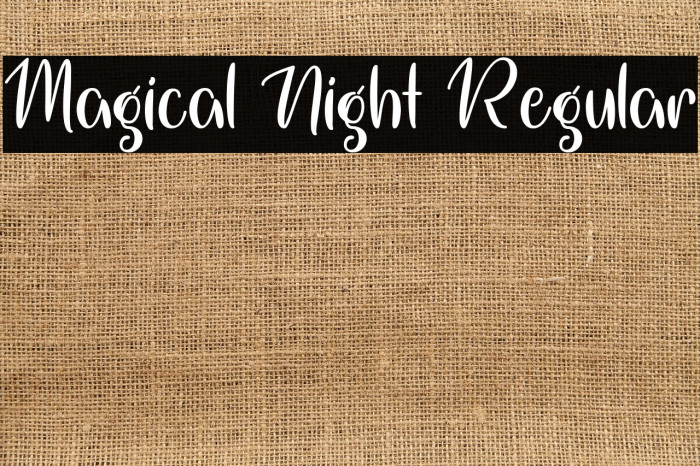 Magical Night Regular Example 1