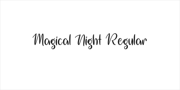 Magical Night Regular Logo