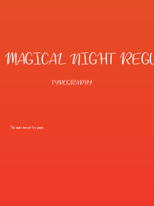 Magical Night Regular Poster
