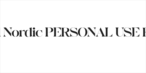 Magical Nordic PERSONAL USE Regular Logo