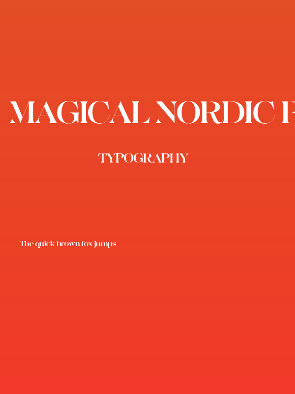 Magical Nordic PERSONAL USE Regular Poster