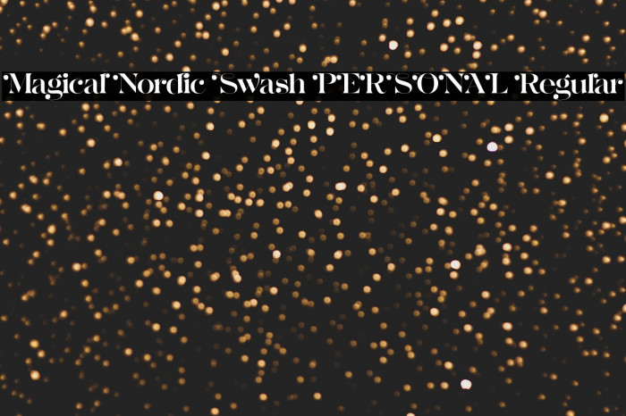 Magical Nordic Swash PERSONAL Regular Example 2