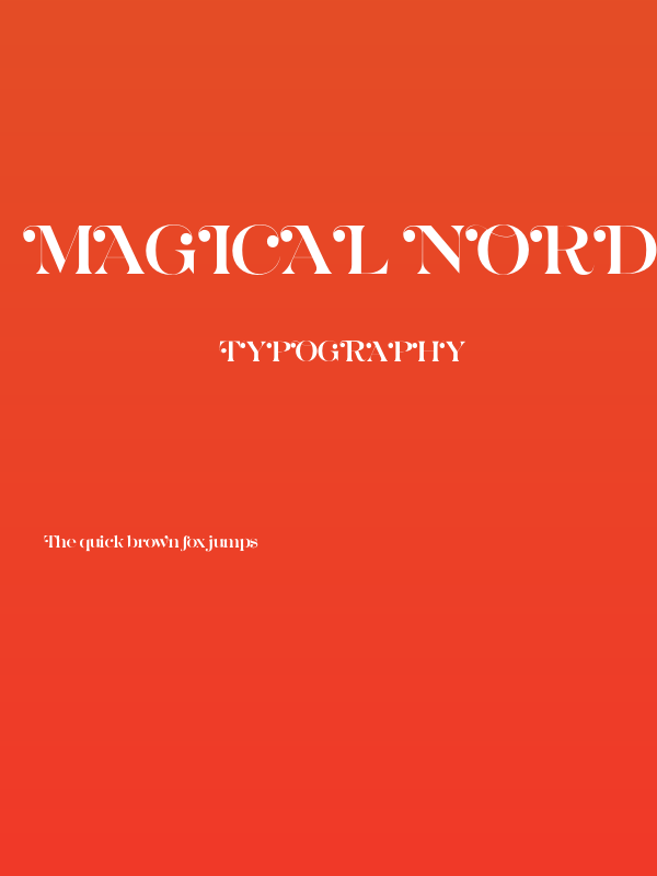Magical Nordic Swash PERSONAL Regular Poster