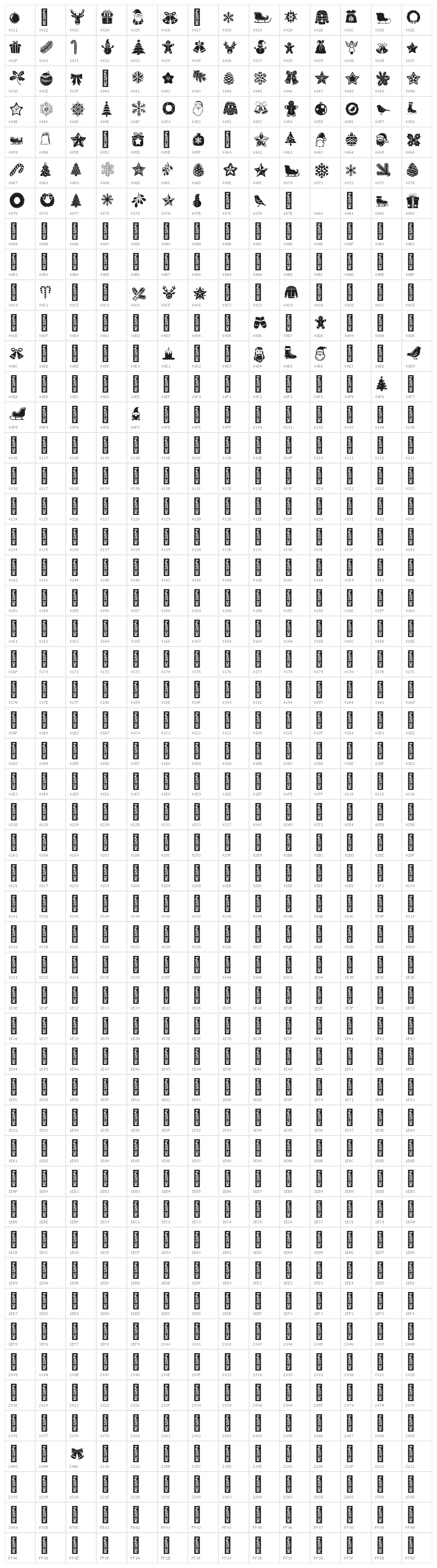 Magical Nordic Symbols PERSON Regular Character Map