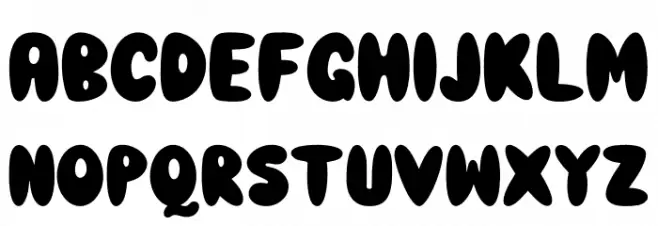 Magical Playful Regular फ़ॉन्ट अपरकेस