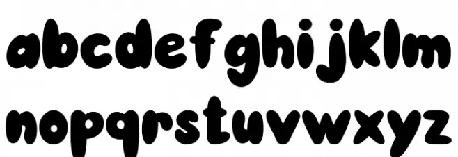 Magical Playful Regular फ़ॉन्ट लोअरकेस