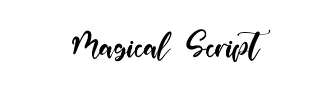 Magical Script Font