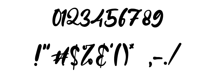 Magical Script Font OTHER CHARS