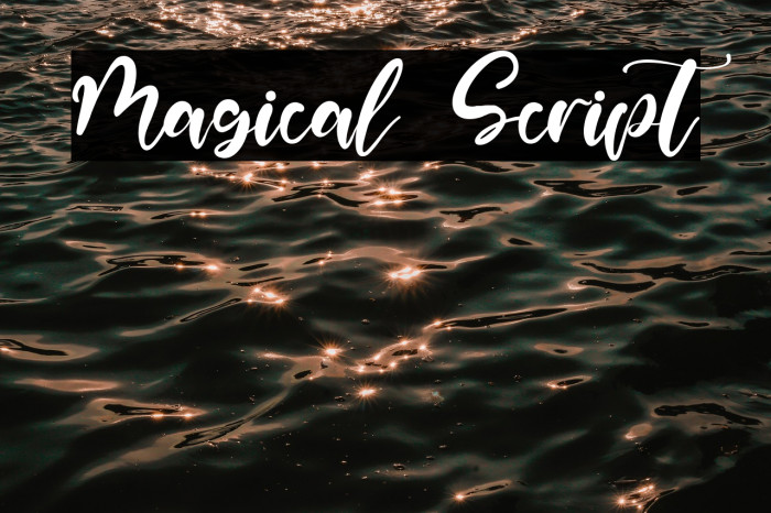 Magical Script Font examples