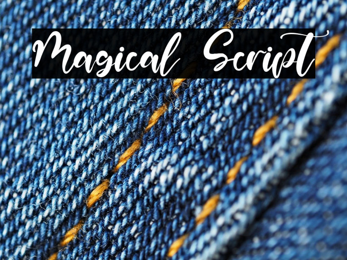 Magical Script Font examples