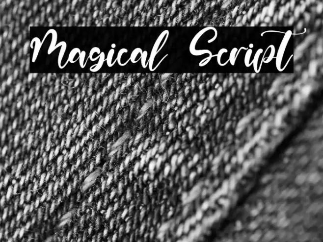 Magical Script Font examples