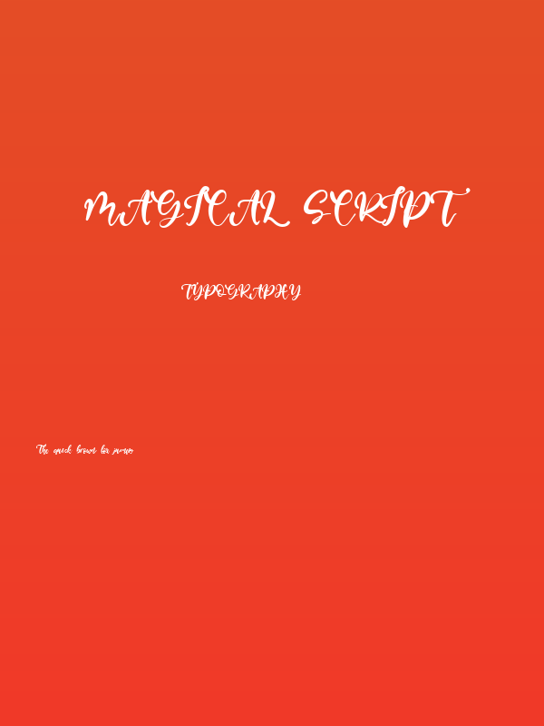 Magical Script Poster