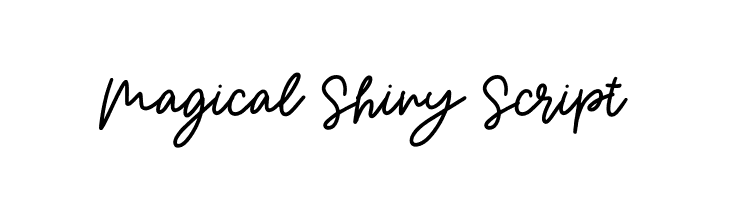 Magical Shiny Script  フリーフォントのダウンロード
