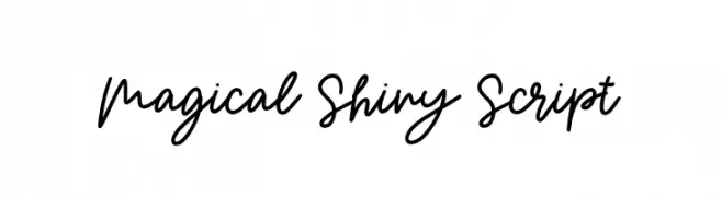 Magical Shiny Script  font caratteri gratis