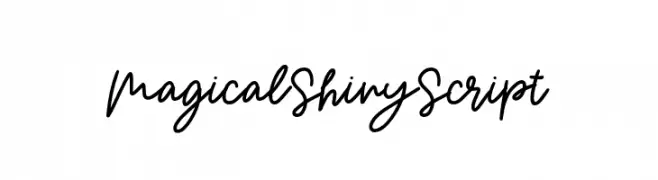 Magical Shiny Script  नि: शुल्क फ़ॉन्ट्स डाउनलोड