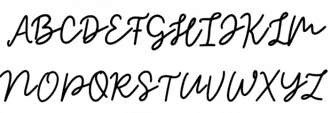 Magical Shiny Script Schriftart Groß