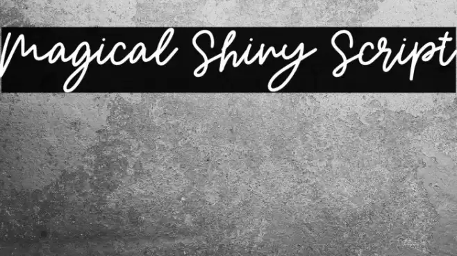 Magical Shiny Script Font examples
