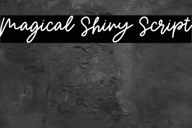 Magical Shiny Script Font examples