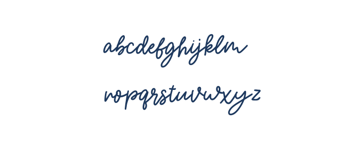 Magical Shiny Script Lowercase