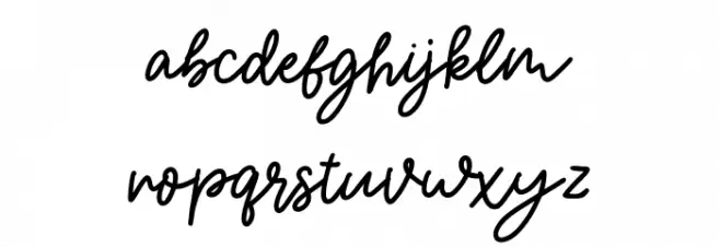 Magical Shiny Script Fonte MINÚSCULAS