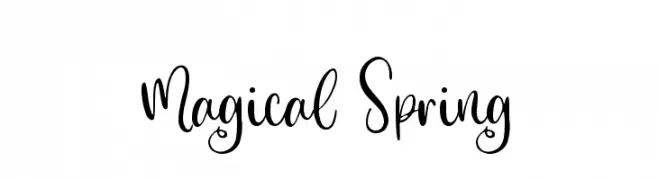 Magical Spring  font caratteri gratis