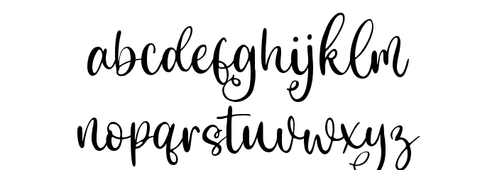 Magical Spring Font LOWERCASE