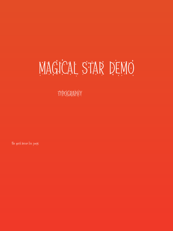 Magical Star Demo Poster