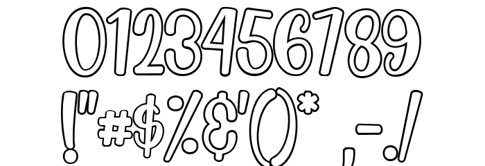 Magical Story Outline Font OTHER CHARS