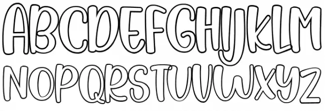 Magical Story Outline Шрифта ВЕРХНИЙ