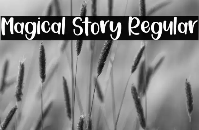 Magical Story Regular Font examples
