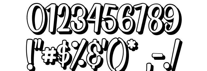 Magical Story Shadow Font OTHER CHARS