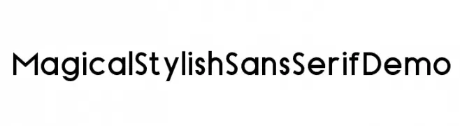 Magical Stylish Sans Serif Demo  Free Fonts Download