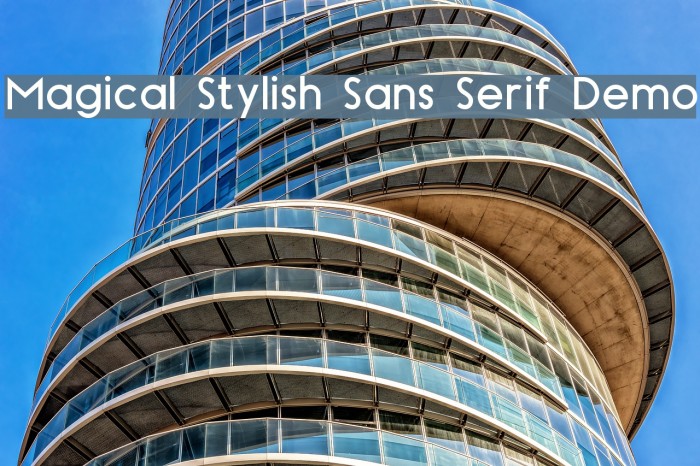 Magical Stylish Sans Serif Demo Example 1