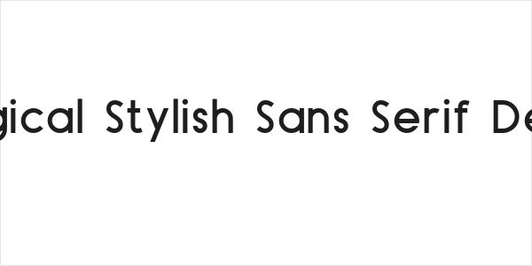 Magical Stylish Sans Serif Demo Logo