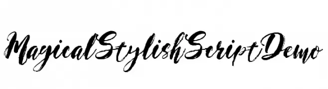 Magical Stylish Script Demo  नि: शुल्क फ़ॉन्ट्स डाउनलोड