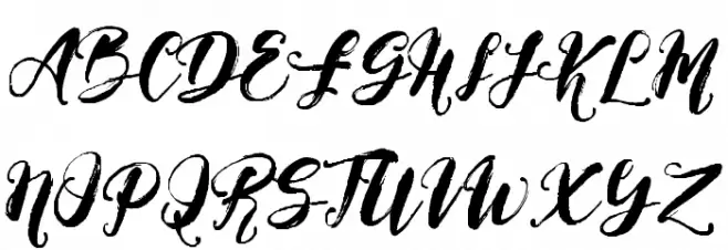 Magical Stylish Script Demo फ़ॉन्ट अपरकेस