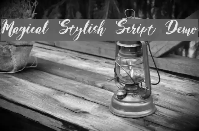 Magical Stylish Script Demo Font examples