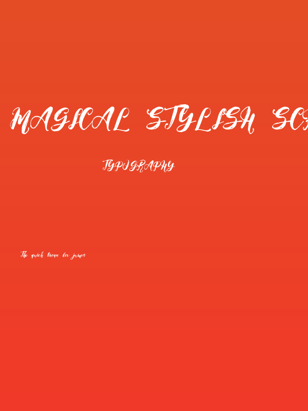 Magical Stylish Script Demo Poster