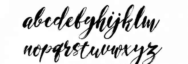 Magical Stylish Script Demo फ़ॉन्ट लोअरकेस