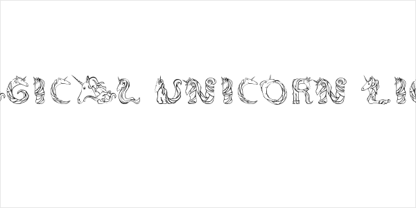 Magical Unicorn Light Logo