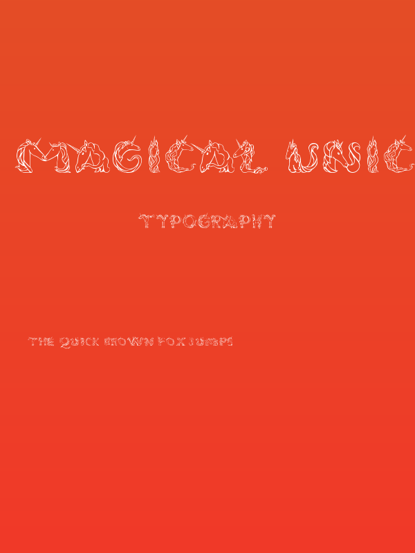 Magical Unicorn Light Poster